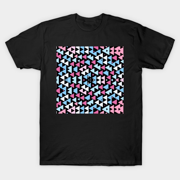 Kaleidoscope Pastel Arrow Pattern T-Shirt by Peaceful Space AS